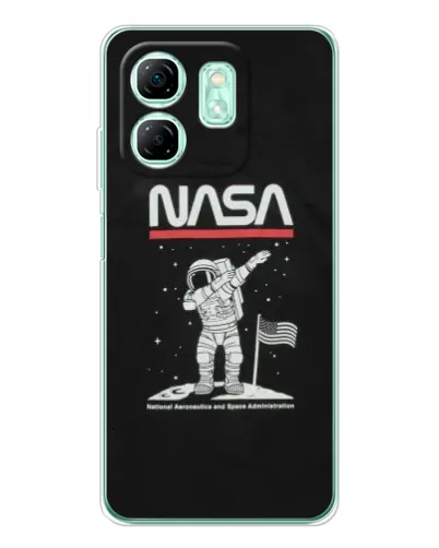Чохол для Infinix Smart 9 з картинкою «NASA — крокуємо по Місяцю» Чохол для Infinix Smart 9 з картинкою «NASA — крокуємо по Місяцю»