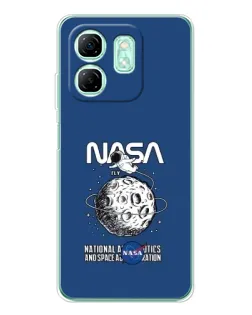 Чохол для Infinix Smart 9 з картинкою «NASA — місячна місія»