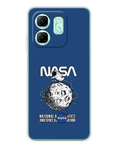 Чохол для Infinix Smart 9 з картинкою «NASA — місячна місія» Чохол для Infinix Smart 9 з картинкою «NASA — місячна місія»