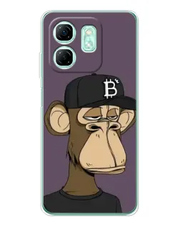 Чохол для Infinix Smart 9 з картинкою «Bored Ape в кепці»