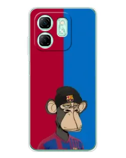 Чохол для Infinix Smart 9 з картинкою «Bored Ape — фанат Барси»