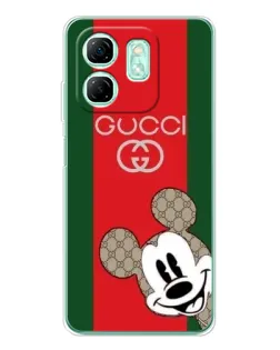 Чохол для Infinix Smart 9 з картинкою «Gucci — смуги та Міккі»