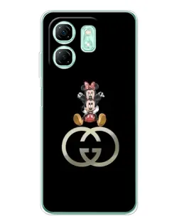 Чохол для Infinix Smart 9 з картинкою «Мінні Маус на лого»