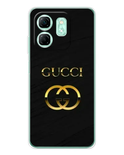 Чохол для Infinix Smart 9 з картинкою «Золотий логотип Gucci» Чохол для Infinix Smart 9 з картинкою «Золотий логотип Gucci»