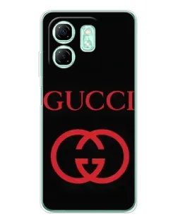 Чохол для Infinix Smart 9 з картинкою «Gucci — червоний логотип»