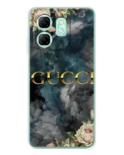 Чохол для Infinix Smart 9 з картинкою «Абстрактні квіти Gucci»