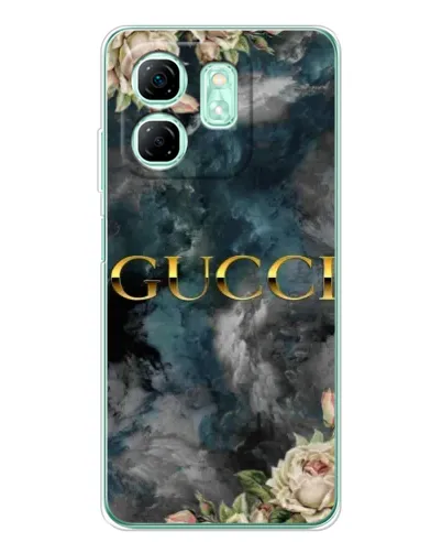 Чохол для Infinix Smart 9 з картинкою «Абстрактні квіти Gucci» Чохол для Infinix Smart 9 з картинкою «Абстрактні квіти Gucci»