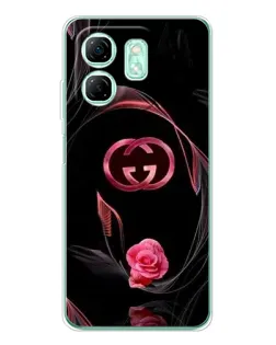 Чохол для Infinix Smart 9 з картинкою «Gucci — неонова троянда»