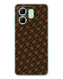 Чохол для Infinix Smart 9 з картинкою «Gucci — золоті діагоналі»