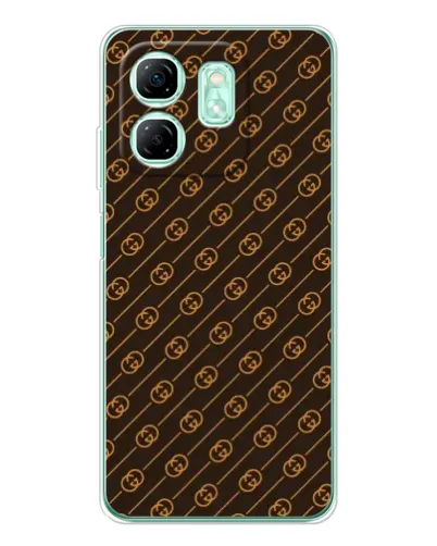 Чохол для Infinix Smart 9 з картинкою «Gucci — золоті діагоналі» Чохол для Infinix Smart 9 з картинкою «Gucci — золоті діагоналі»