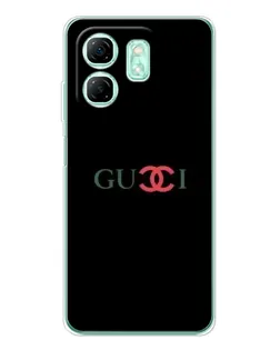 Чохол для Infinix Smart 9 з картинкою «Gucci — червоний градієнт»