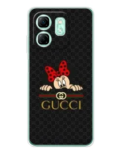 Чохол для Infinix Smart 9 з картинкою «Мінні Маус Gucci — чорний»