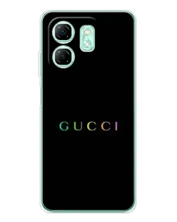 Чехол для Infinix Smart 9 с картинкой «Gucci — неоновый минимализм»