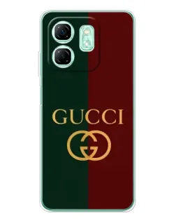 Чехол для Infinix Smart 9 с картинкой «Gucci — темно-зеленый градиент»