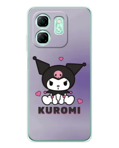 Чохол для Infinix Smart 9 з картинкою «Kuromi — фіолетовий арт»