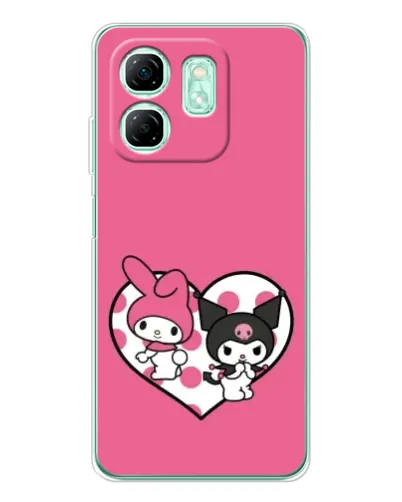 Чохол для Infinix Smart 9 з картинкою «Kuromi та My Melody»