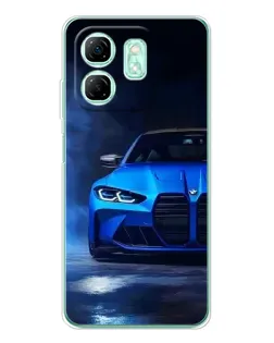 Чохол для Infinix Smart 9 з картинкою «Блакитна BMW M4»
