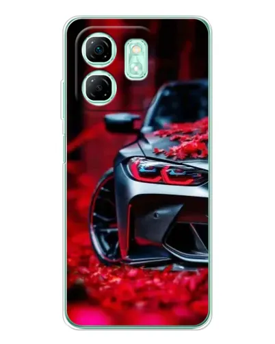Чохол для Infinix Smart 9 з картинкою «Спортивна BMW та квіти» Чохол для Infinix Smart 9 з картинкою «Спортивна BMW та квіти»