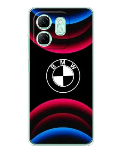 Чохол для Infinix Smart 9 з картинкою «Логотип BMW та неонові дуги» Чохол для Infinix Smart 9 з картинкою «Логотип BMW та неонові дуги»