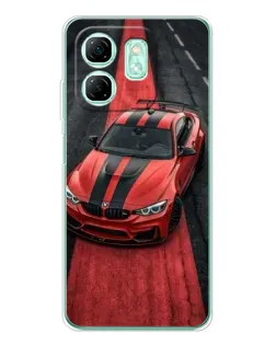 Чохол для Infinix Smart 9 з картинкою «BMW на червоній доріжці»