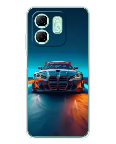 Чехол для Infinix Smart 9 с картинкой «BMW — огни неона» Чехол для Infinix Smart 9 с картинкой «BMW — огни неона»