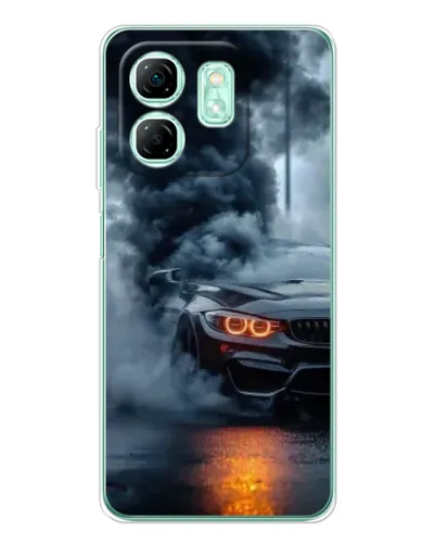 Чехол для Infinix Smart 9 с картинкой «BMW M-Power — абстракция» Чехол для Infinix Smart 9 с картинкой «BMW M-Power — абстракция»
