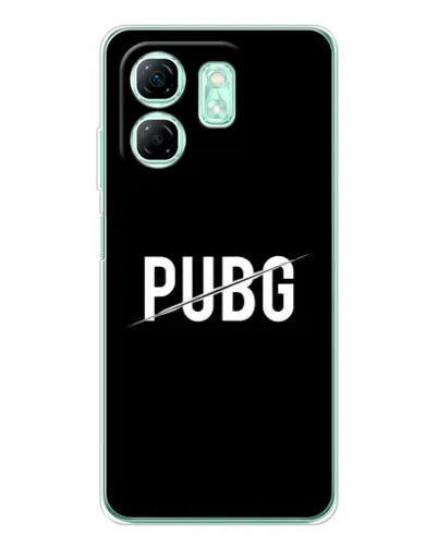 Чохол для Infinix Smart 9 з картинкою «PUBG — білий логотип»