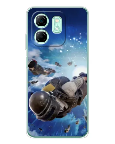 Чохол для Infinix Smart 9 з картинкою «Десант PUBG — стрибок»