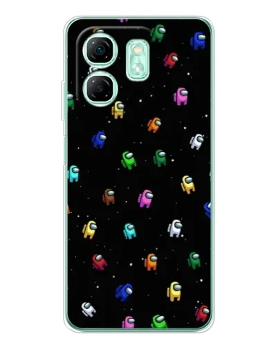 Чохол для Infinix Smart 9 з картинкою «Екіпаж Among Us»