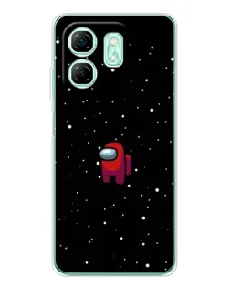 Чохол для Infinix Smart 9 з картинкою «Червоний Among Us»