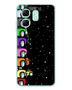 Чохол для Infinix Smart 9 з картинкою «Команда Among Us»