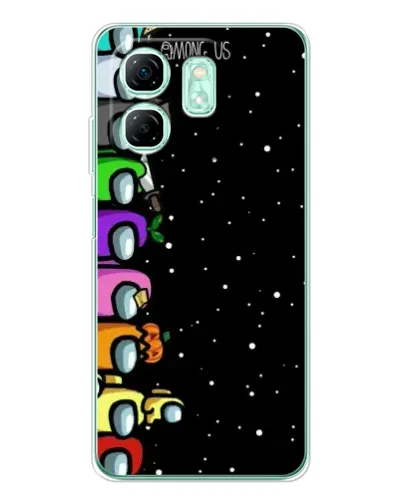 Чохол для Infinix Smart 9 з картинкою «Команда Among Us»