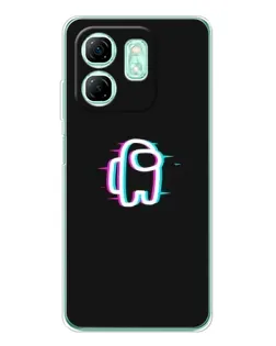 Чохол для Infinix Smart 9 з картинкою «Among Us неон»