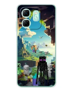Чохол для Infinix Smart 9 з картинкою «Ендермен у лісі»