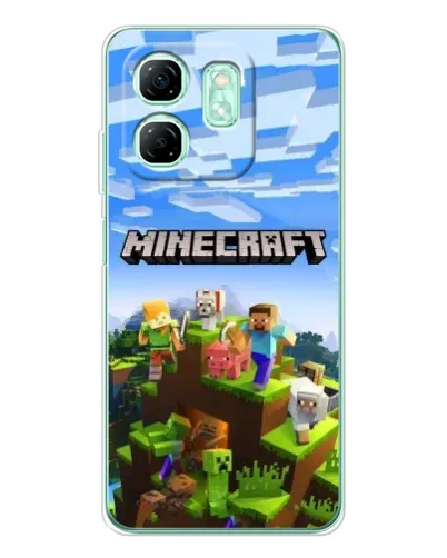 Чохол для Infinix Smart 9 з картинкою «Minecraft класичний світ»