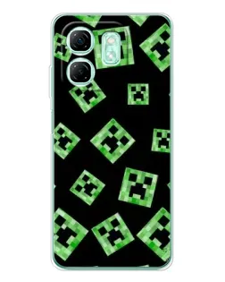 Чохол для Infinix Smart 9 з картинкою «Паттерн з кріперами»
