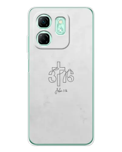 Чехол для Infinix Smart 9 с картинкой «Иоанна 3:16 Крест»