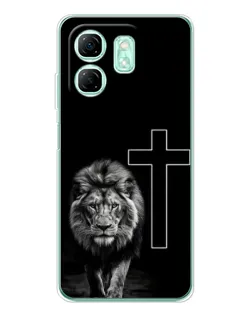 Чехол для Infinix Smart 9 с картинкой «Лев и Крест»