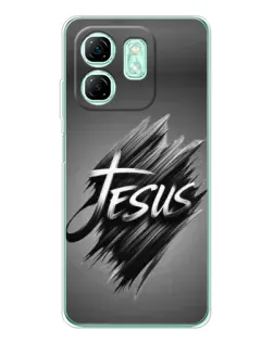 Чехол для Infinix Smart 9 с картинкой «Надпись Jesus Graffiti»