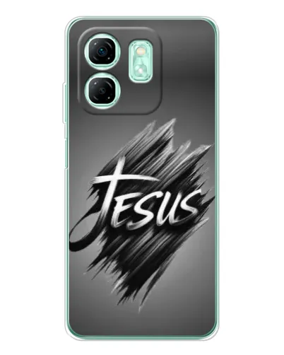 Чехол для Infinix Smart 9 с картинкой «Надпись Jesus Graffiti»