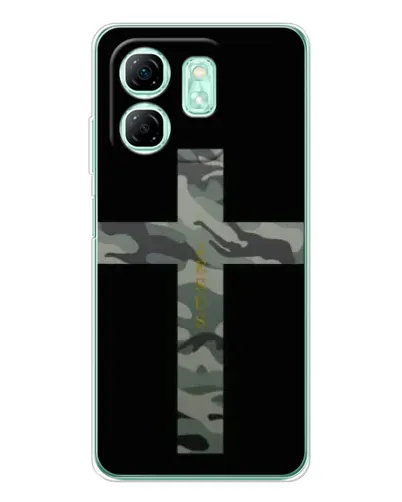Чехол для Infinix Smart 9 с картинкой «Милитари Крест»