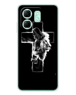 Чехол для Infinix Smart 9 с картинкой «Сияющий крест Jesus»