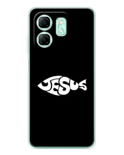 Чехол для Infinix Smart 9 с картинкой «Рыба Jesus»