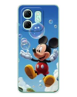Чохол для Infinix Smart 9 з картинкою «Mickey та мильні бульбашки»