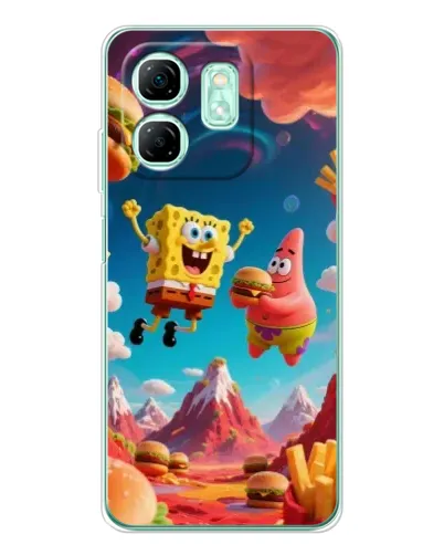 Чохол для Infinix Smart 9 з картинкою «Космічний фастфуд»