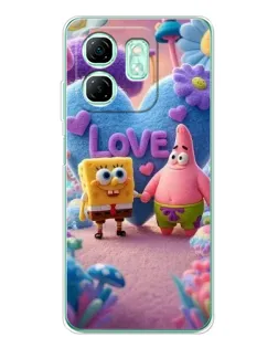Чохол для Infinix Smart 9 з картинкою «Губка Боб Патрік»