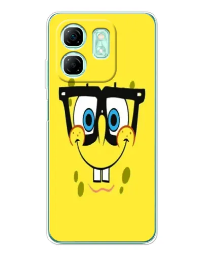 Чехол для Infinix Smart 9 с картинкой «Минималистичный Спанч Боб» Чехол для Infinix Smart 9 с картинкой «Минималистичный Спанч Боб»
