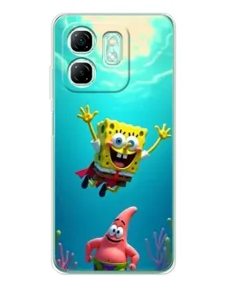 Чехол для Infinix Smart 9 с картинкой «Спанч Боб под водой» Чехол для Infinix Smart 9 с картинкой «Спанч Боб под водой»