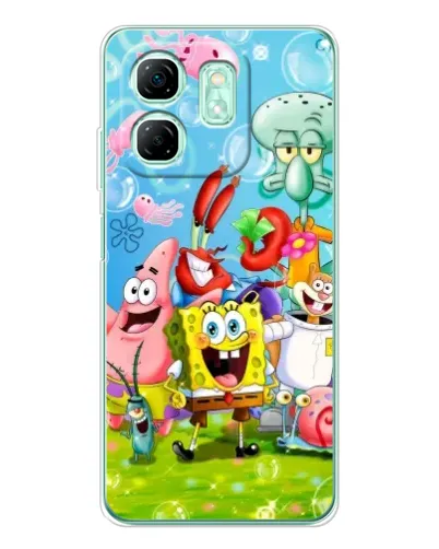 Чехол для Infinix Smart 9 с картинкой «Губка Боб и друзья» Чехол для Infinix Smart 9 с картинкой «Губка Боб и друзья»