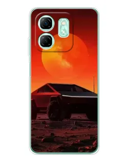 Чохол для Infinix Smart 9 з картинкою «Cybertruck на Марсі»